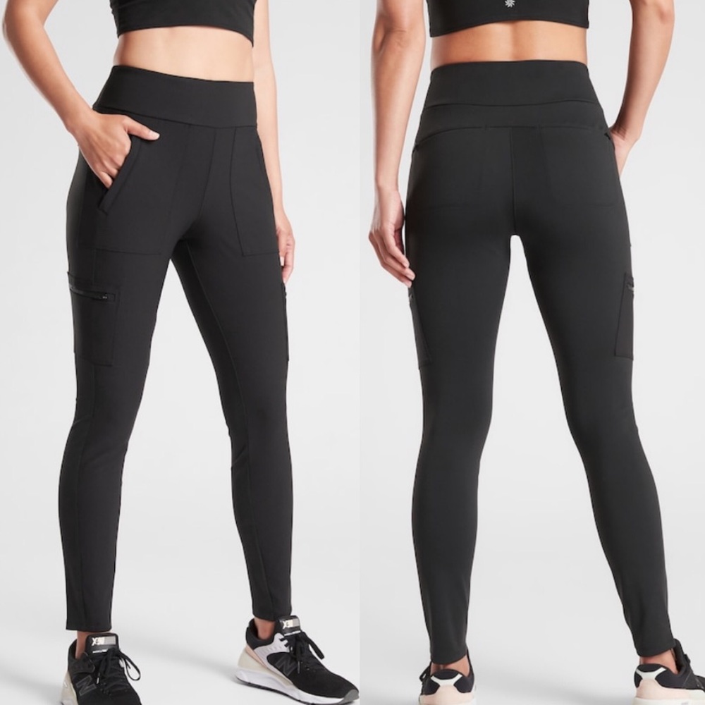 ATHLETA Headlands Hybrid Cargo Tight Charcoal Gray P6